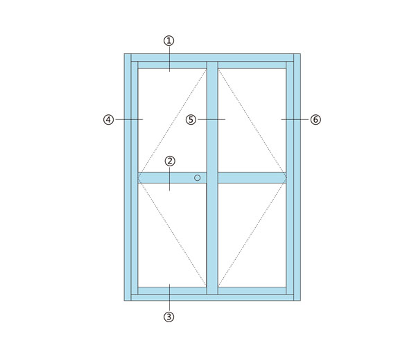 铝合金平开窗 铝合金平开窗